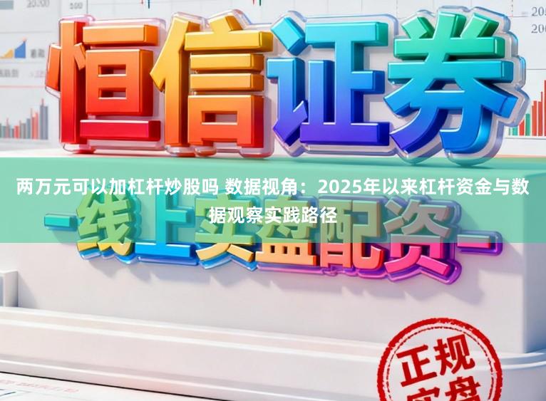 两万元可以加杠杆炒股吗 数据视角：2025年以来杠杆资金与数据观察实践路径